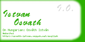 istvan osvath business card