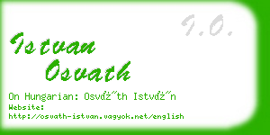 istvan osvath business card